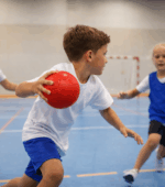 Red foam handball