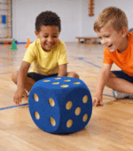 Blue foam dice