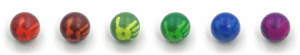 Thermal heat sensitive balls